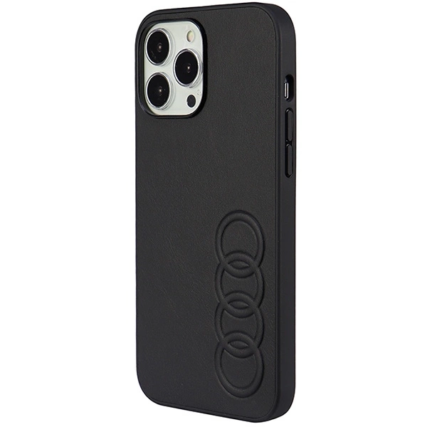 Audi Synthetic Leather iPhone 13 Pro Max 6.7" black/black hardcase AU-TPUPPCIP13PM-TT/D1-BKeng