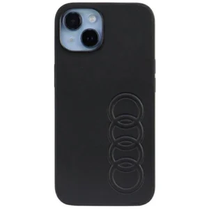 Audi Synthetic Leather iPhone 14 6.1" black/black hardcase AU-TPUPPCIP14-TT/D1-BKeng