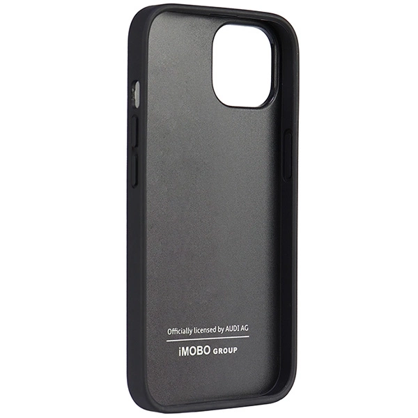 Audi Synthetic Leather iPhone 14 6.1" black/black hardcase AU-TPUPPCIP14-TT/D1-BKeng