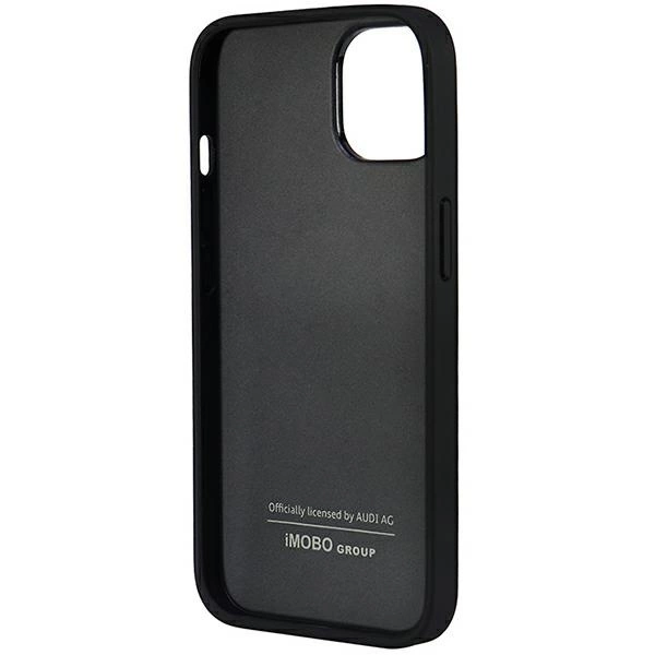 Audi Synthetic Leather iPhone 14 6.1" black/black hardcase AU-TPUPPCIP14-TT/D1-BKeng
