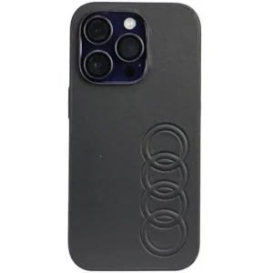 Audi Synthetic Leather iPhone 14 Pro 6.1" black/black hardcase AU-TPUPPCIP14P-TT/D1-BKeng