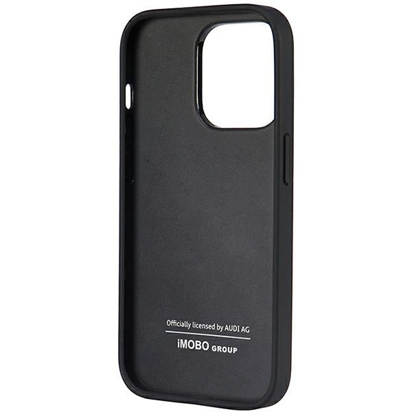 Audi Synthetic Leather iPhone 14 Pro 6.1" black/black hardcase AU-TPUPPCIP14P-TT/D1-BKeng