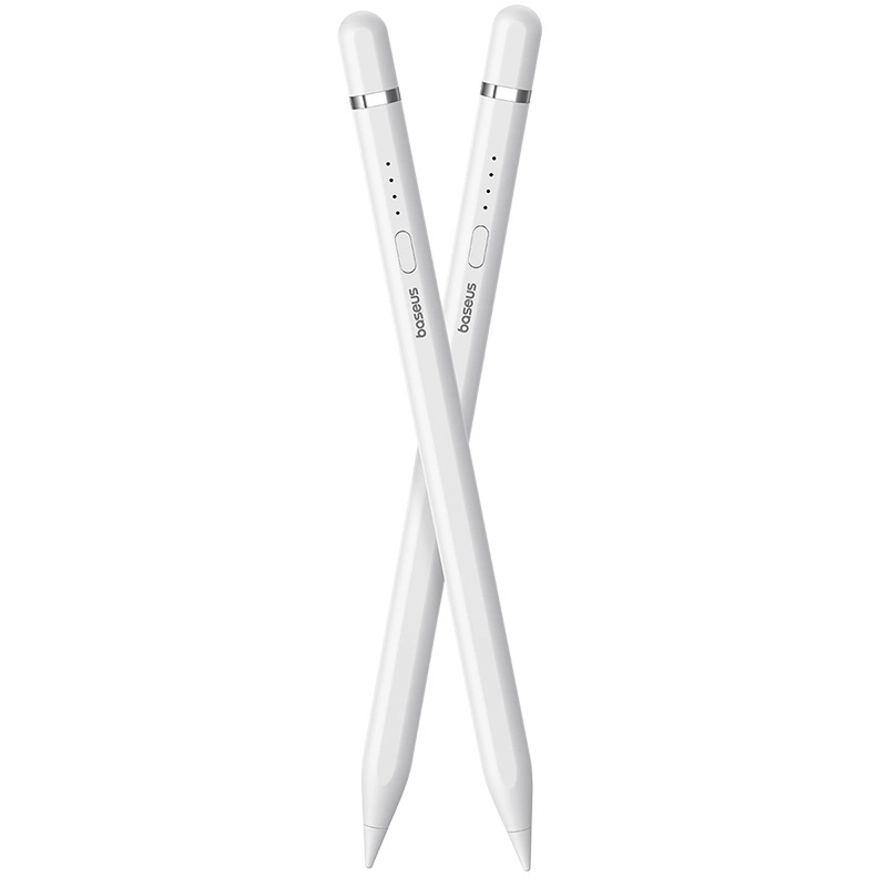 Baseus Smooth Writing 2 stylus with active tip for iPad + USB-A - Lightning cable and replaceable tip - whiteeng
