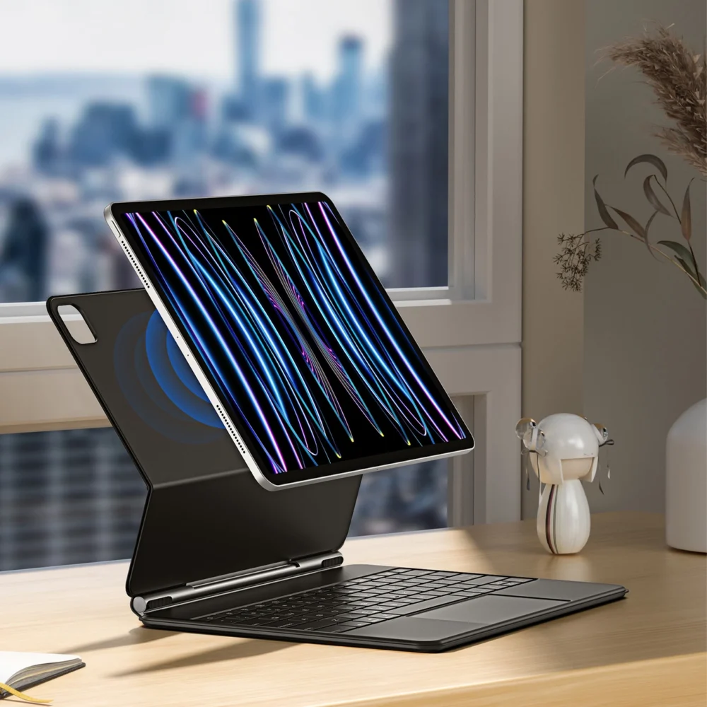 Dux Ducis Keyboard (MK Series) Case with Bluetooth Keyboard for iPad Pro 12.9" 2020-2022 - Blackeng