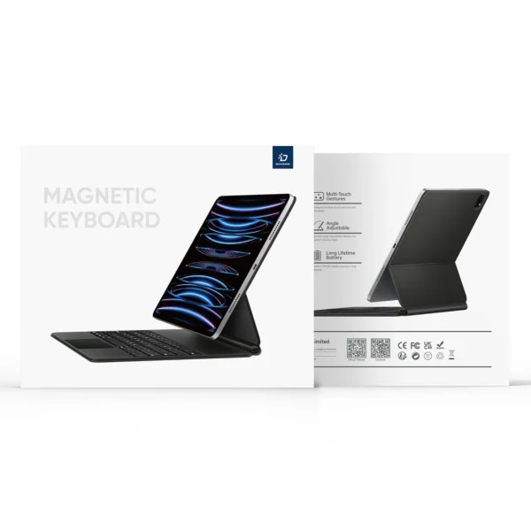Dux Ducis Keyboard (MK Series) Case with Bluetooth Keyboard for iPad Pro 12.9" 2020-2022 - Blackeng