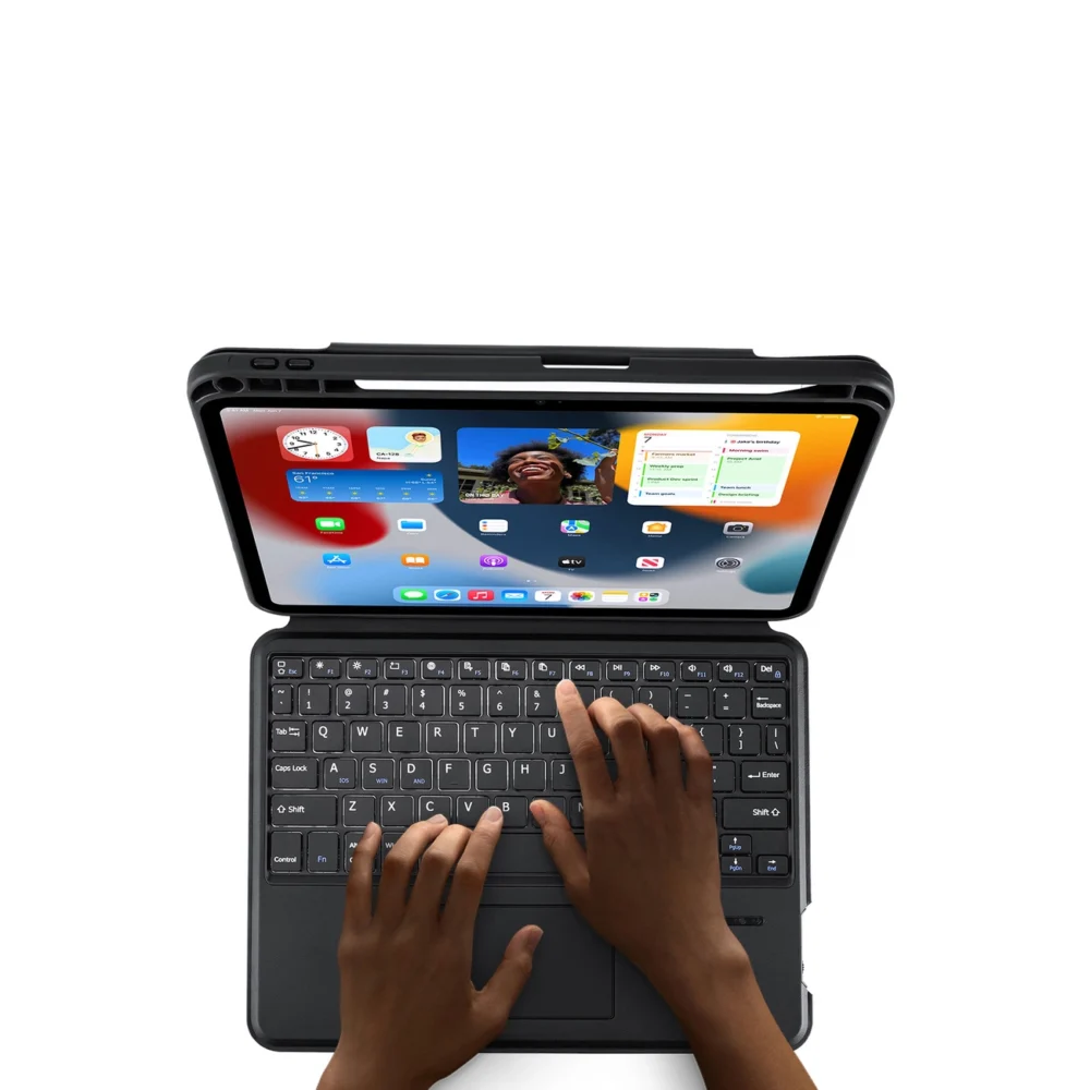 Dux Ducis DK Series Bluetooth Keyboard Case for Apple iPad 10 (2022) - Blackeng