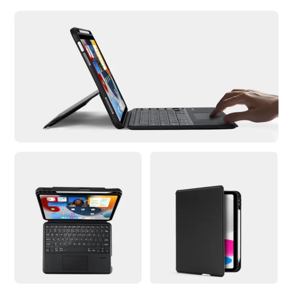 Dux Ducis DK Series Bluetooth Keyboard Case for Apple iPad 10 (2022) - Blackeng