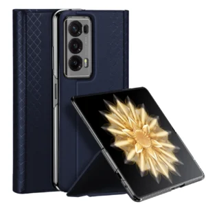 Dux Ducis Bril leather case with stand and wallet for Honor Magic VS - blueeng