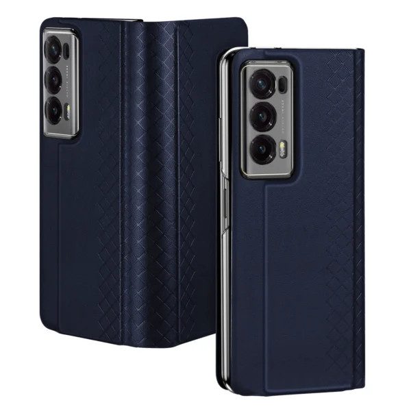 Dux Ducis Bril leather case with stand and wallet for Honor Magic VS - blueeng