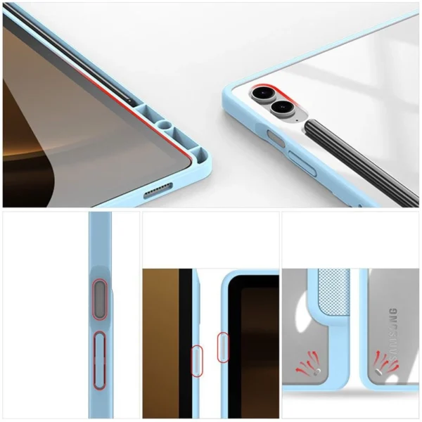 Dux Ducis Toby case with flip stand for Samsung Galaxy Tab S9 FE - blueeng