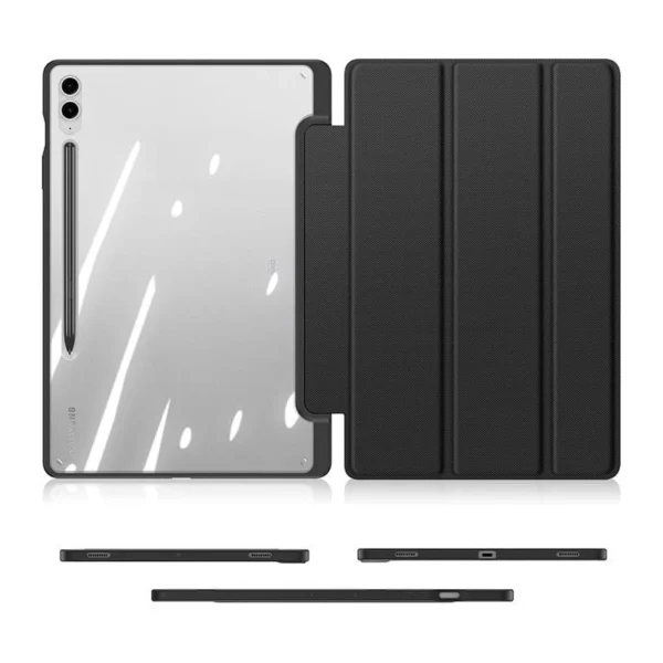 Dux Ducis Toby case with flip stand for Samsung Galaxy Tab S9 FE Plus - blackeng