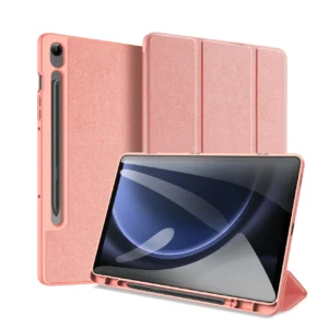 Dux Ducis Domo eco-leather case with stand for Samsung Tab S9 FE+ - pinkeng