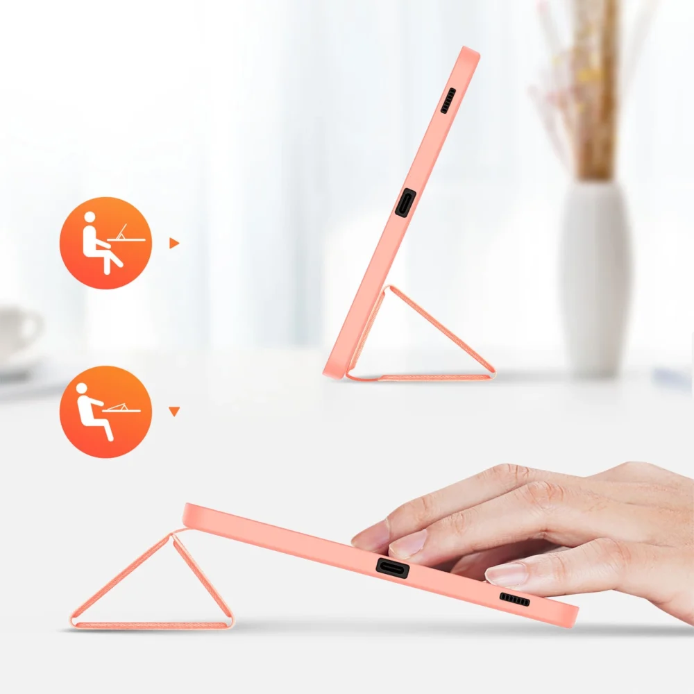 Dux Ducis Domo eco-leather case with stand for Samsung Tab S9 FE+ - pinkeng