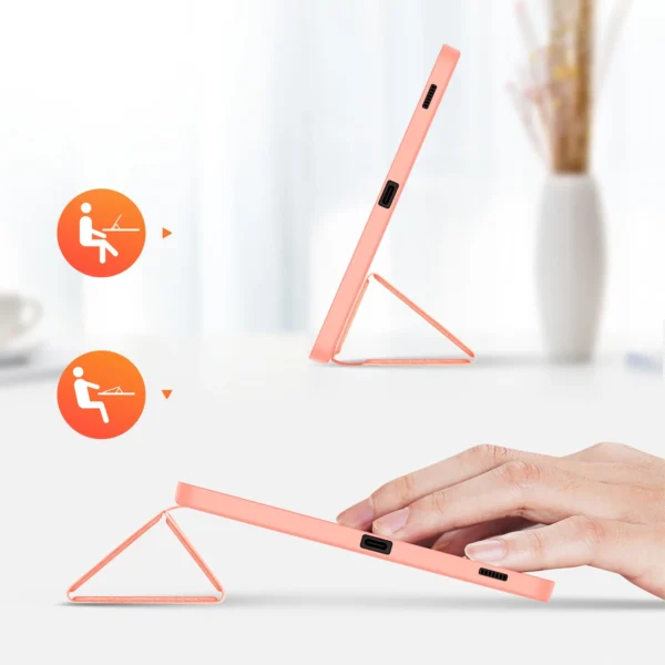 Dux Ducis Domo eco-leather case with stand for Samsung Tab S9 FE+ - pinkeng