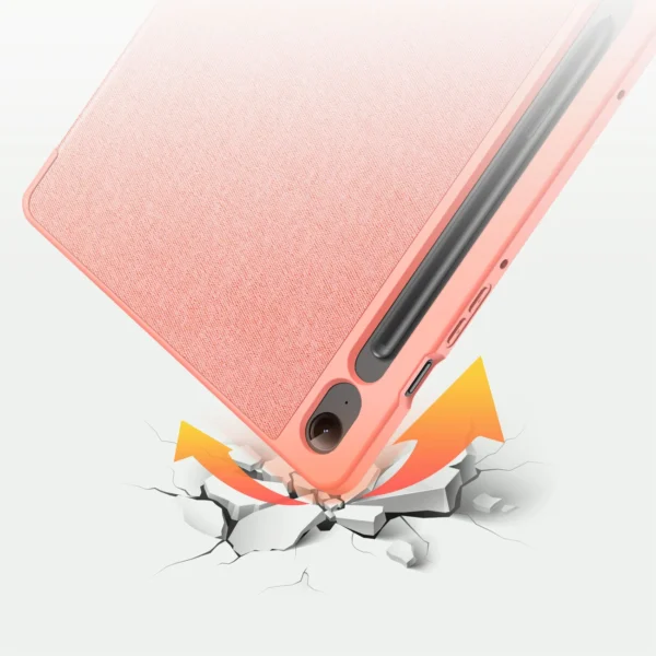 Dux Ducis Domo eco-leather case with stand for Samsung Tab S9 FE+ - pinkeng