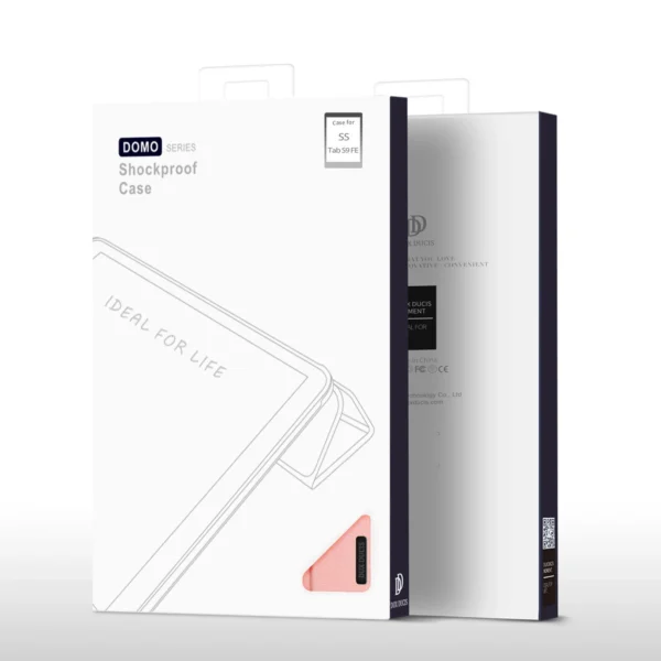 Dux Ducis Domo eco-leather case with stand for Samsung Tab S9 FE+ - pinkeng