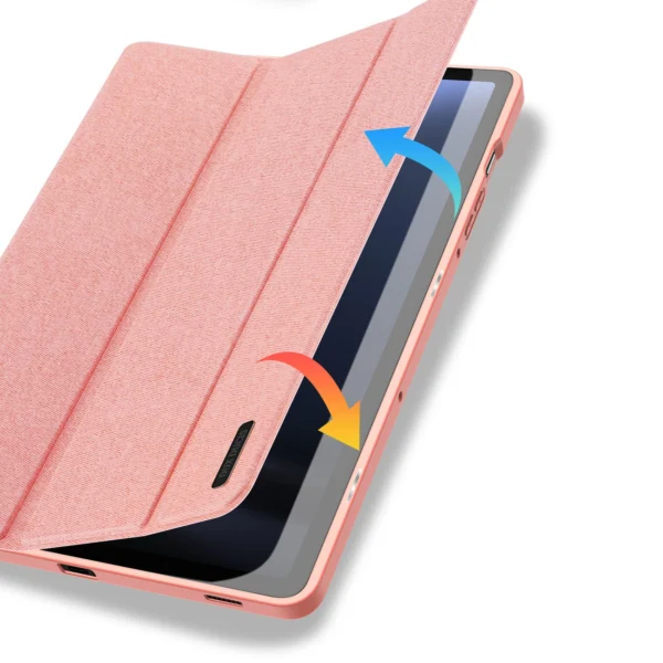Dux Ducis Domo eco-leather case with stand for Samsung Tab S9 FE+ - pinkeng