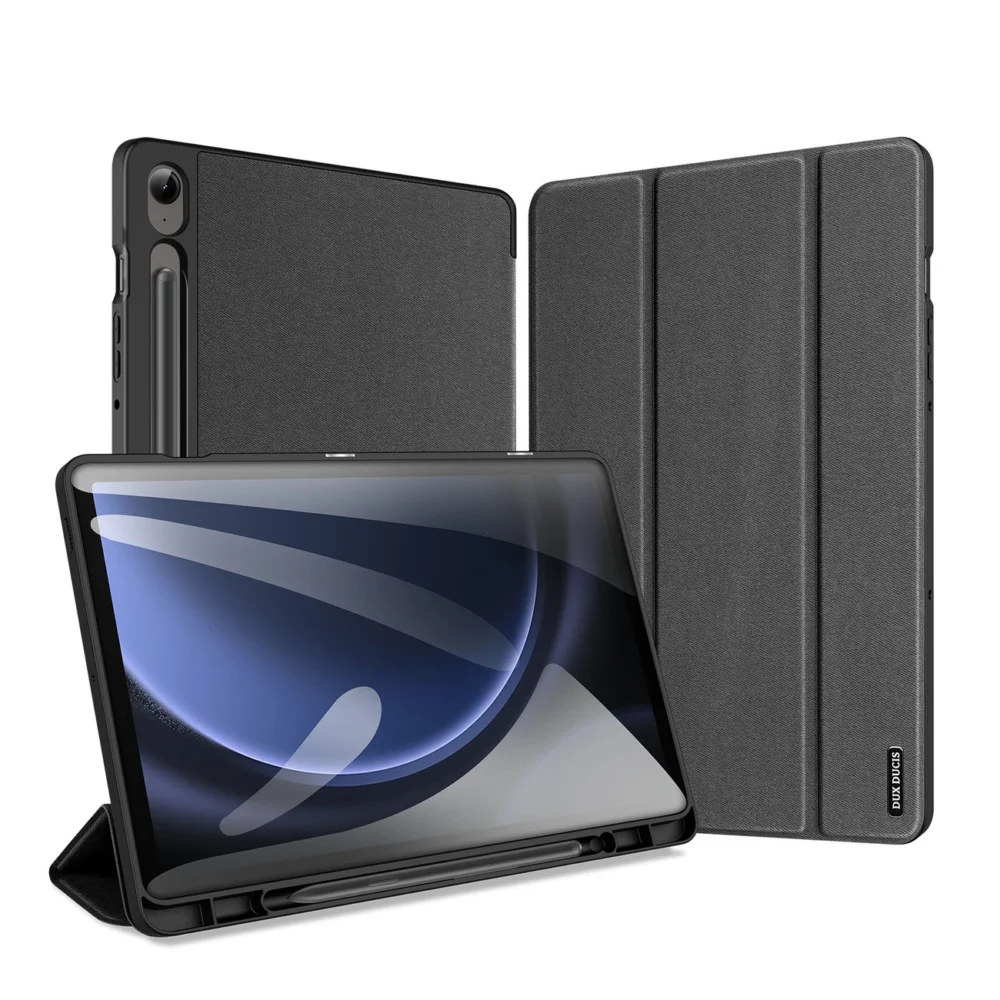 Dux Ducis Domo eco-leather case with stand for Samsung Tab S9 FE+ - blackeng
