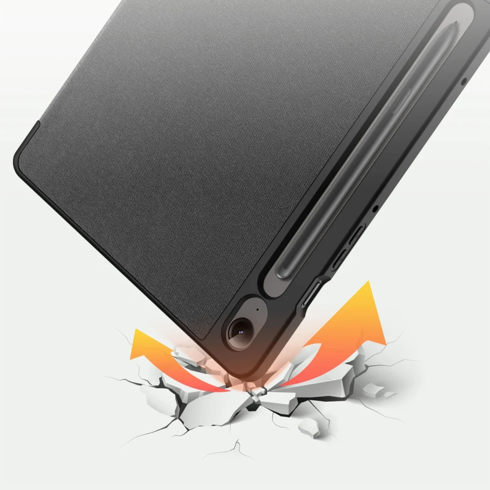 Dux Ducis Domo eco-leather case with stand for Samsung Tab S9 FE+ - blackeng