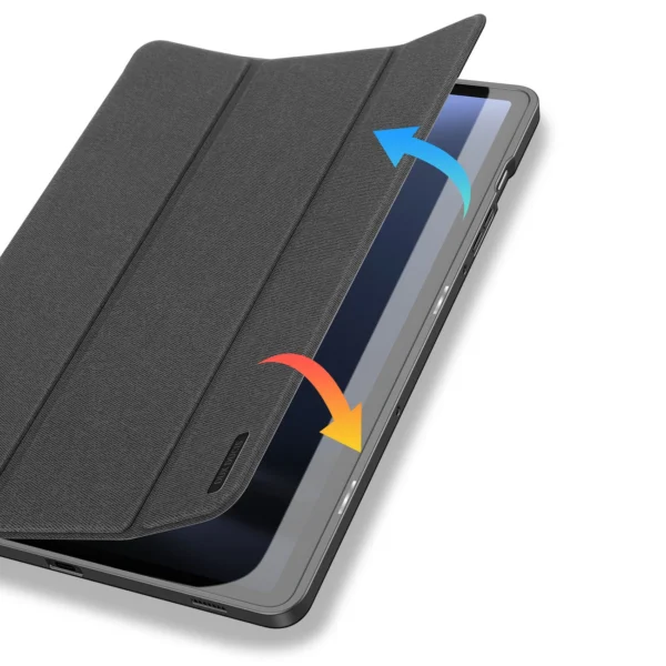 Dux Ducis Domo eco-leather case with stand for Samsung Tab S9 FE+ - blackeng