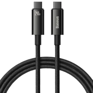 [RETURNED ITEM] Cable USB C - USB C 480Mb/s 240W 3m Baseus Tungsten Gold CAWJ040101 - blackeng