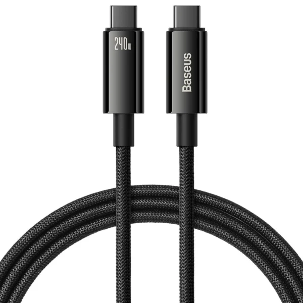 [RETURNED ITEM] Cable USB C - USB C 480Mb/s 240W 3m Baseus Tungsten Gold CAWJ040101 - blackeng