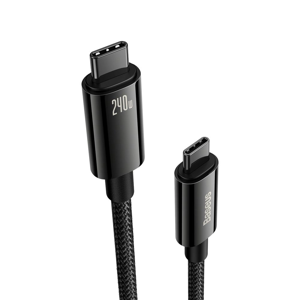 [RETURNED ITEM] Cable USB C - USB C 480Mb/s 240W 3m Baseus Tungsten Gold CAWJ040101 - blackeng