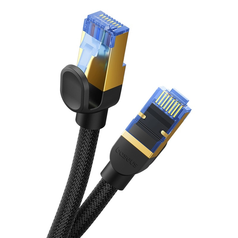 Baseus fast internet cable RJ45 cat.7 10Gbps 15m braided blackeng