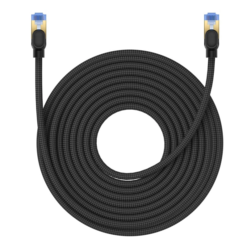Baseus fast internet cable RJ45 cat.7 10Gbps 15m braided blackeng