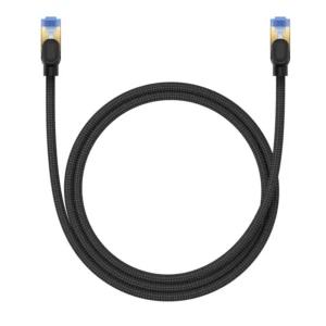 Baseus fast internet cable RJ45 cat.7 10Gbps 1m braided blackeng