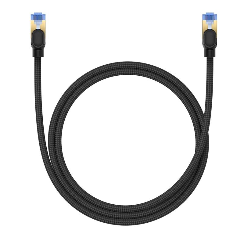 Baseus fast internet cable RJ45 cat.7 10Gbps 1m braided blackeng