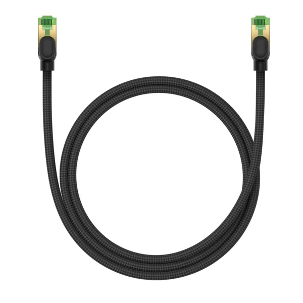 Baseus fast RJ45 cat. network cable. 8 40Gbps 1m braided blackeng