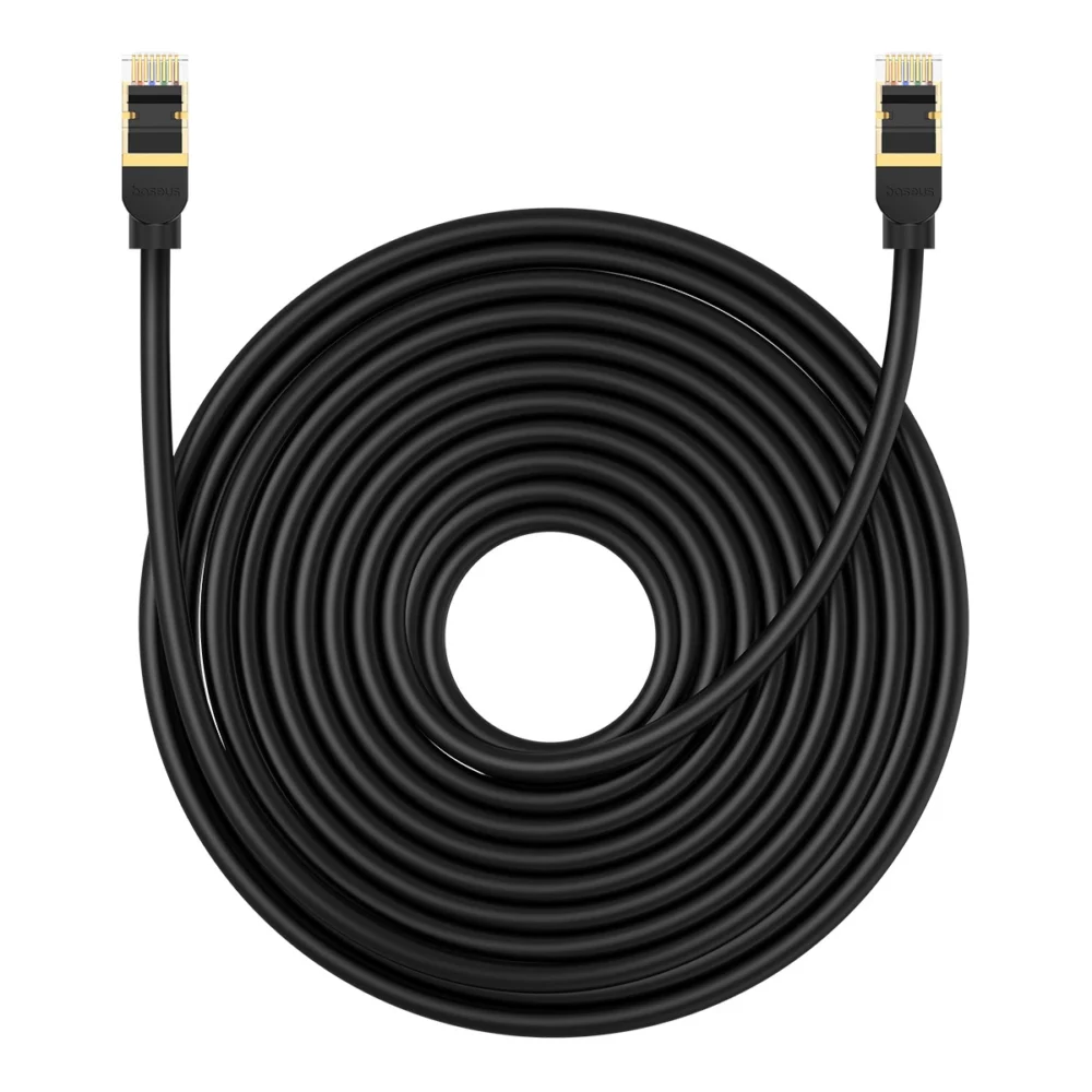 Baseus High Speed ​​Cat 8 40 Gb/s Ethernet cable 15 m - blackeng