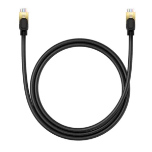 Baseus fast network cable RJ-45 cat.8 40Gbps 1m round - blackeng
