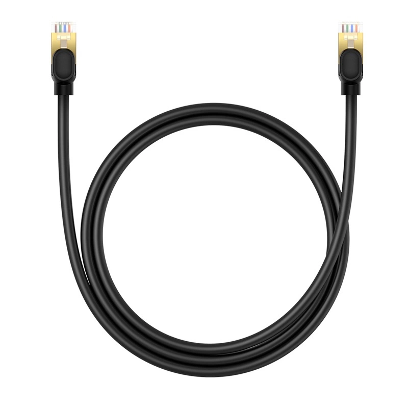 Baseus fast network cable RJ-45 cat.8 40Gbps 1m round - blackeng