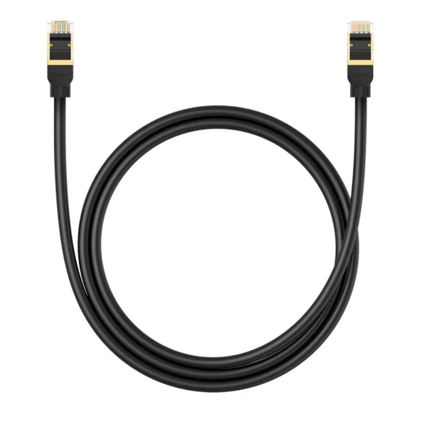 Baseus fast network cable RJ-45 cat.8 40Gbps 1m round - blackeng