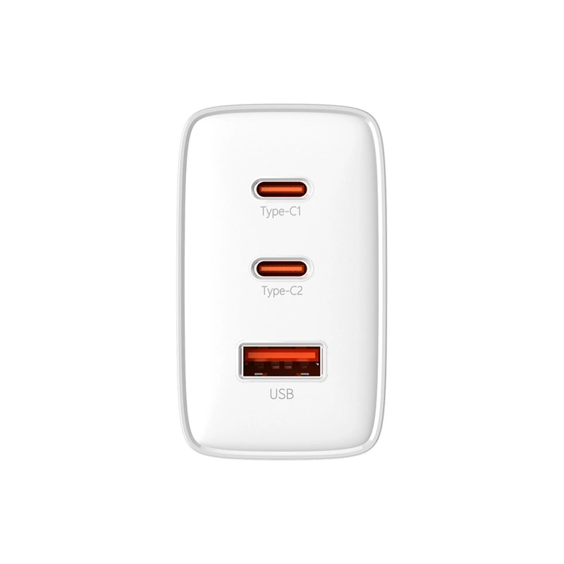 Baseus Cube Pro 65W GaN charger 2x USB-C USB-A - whiteeng