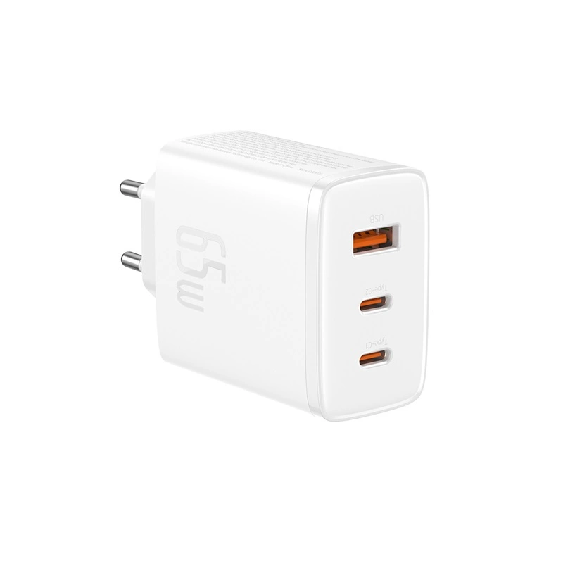 Baseus Cube Pro 65W GaN charger 2x USB-C USB-A - whiteeng
