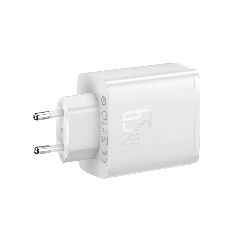 Baseus Cube Pro 65W GaN charger 2x USB-C USB-A - whiteeng