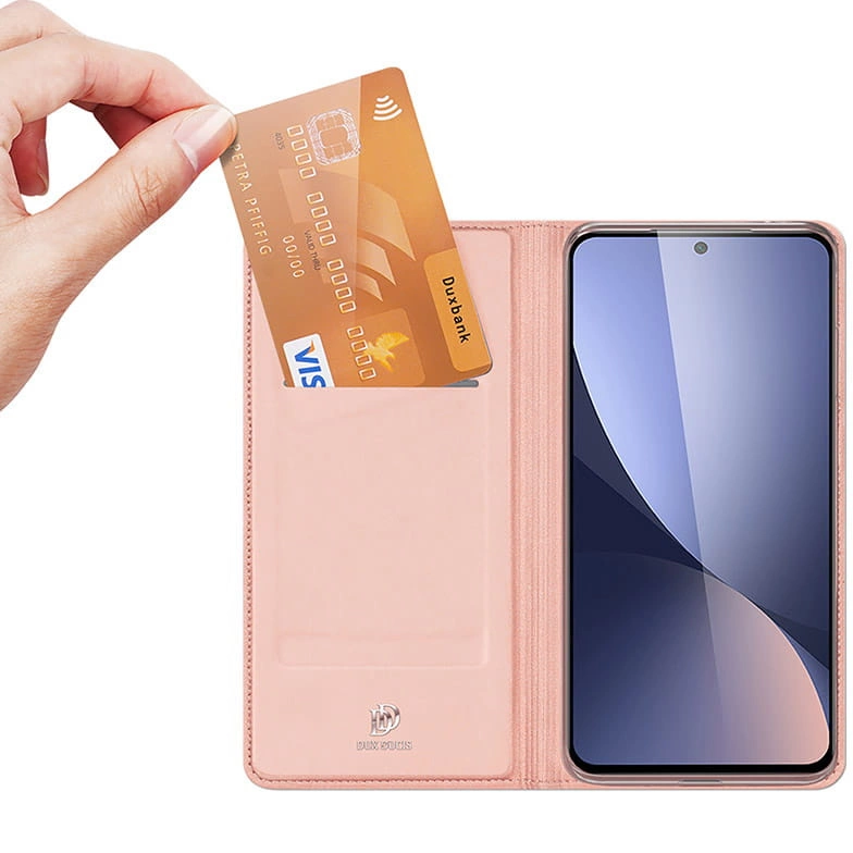 Dux Ducis Skin Pro eco-leather case for Xiaomi Redmi 12 / Redmi 12R - pinkeng