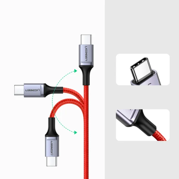 Ugreen US294 USB-C - USB-C 3A 480Mb/s cable 1m - redeng