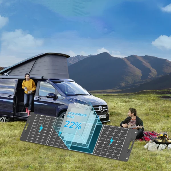 400W Choetech SC017 Solar Charger - Blackeng