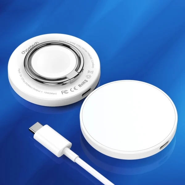 MagSafe Choetech T603-F inductive charger with holder - whiteeng