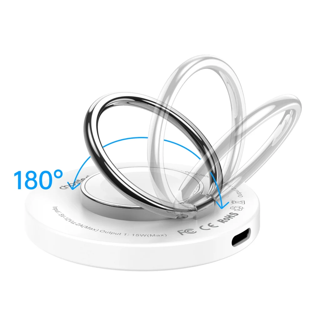MagSafe Choetech T603-F inductive charger with holder - whiteeng