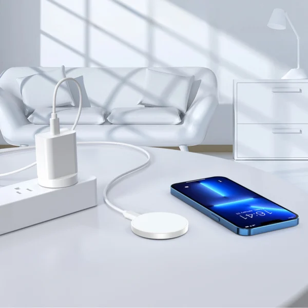 MagSafe Choetech T603-F inductive charger with holder - whiteeng