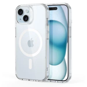 ESR Classic Hybrid Halolock Case with MagSafe for iPhone 15 - Cleareng