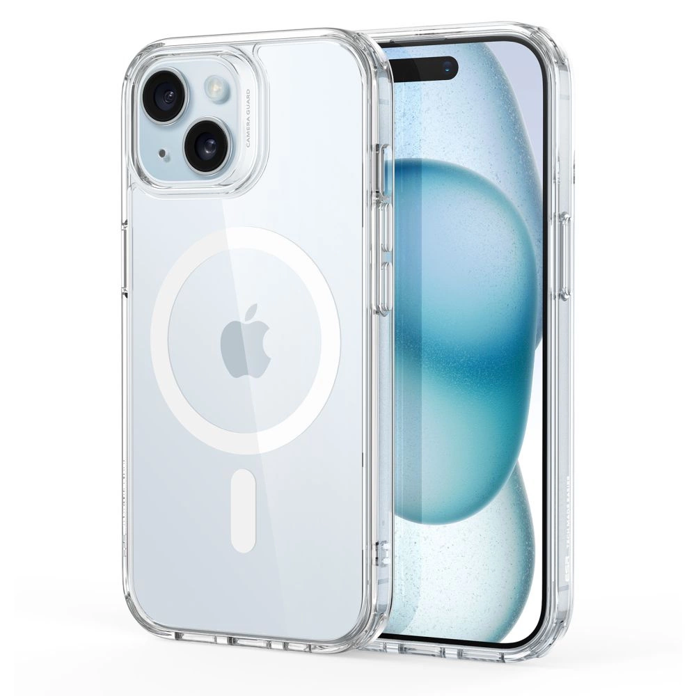 ESR Classic Hybrid Halolock Case with MagSafe for iPhone 15 - Cleareng