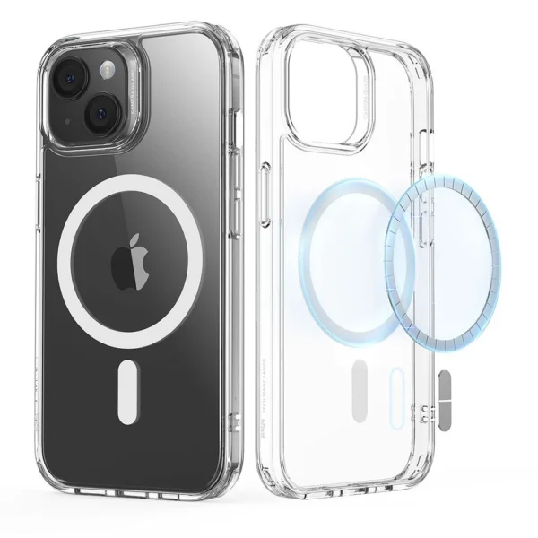 ESR Classic Hybrid Halolock Case with MagSafe for iPhone 15 - Cleareng