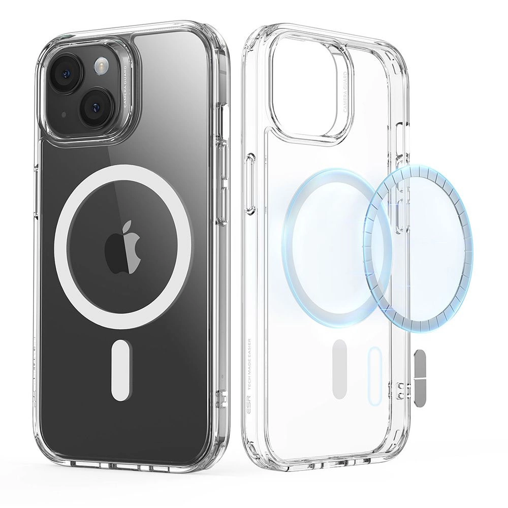 ESR Classic Hybrid Halolock Case with MagSafe for iPhone 15 - Cleareng