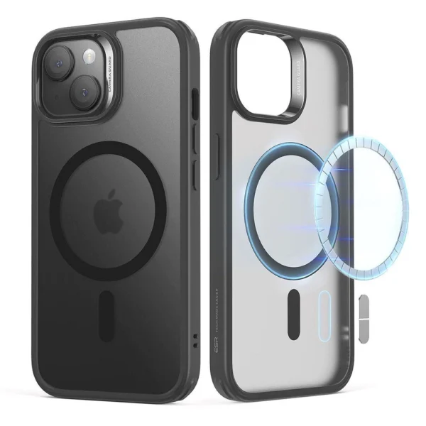 ESR Classic Hybrid Halolock Case with MagSafe for iPhone 15 - Matte Blackeng